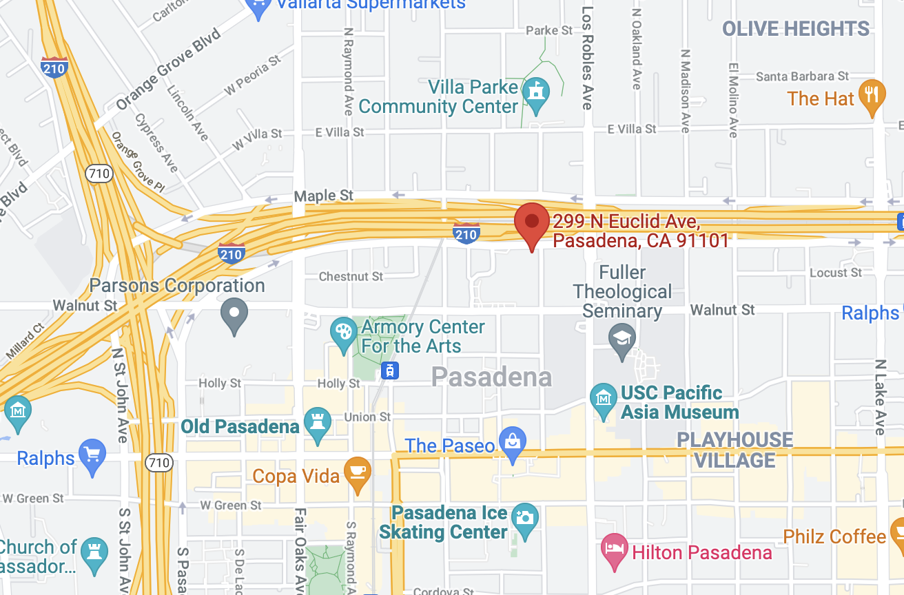 Pasadena Map Beverly & Company